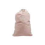 Látkový vak na bielizeň s prímesou ľanu Really Nice Things Bag Rose, výška 75 cm