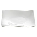Biely porcelánový dezertný tanier Maxwell & Williams Motion, 15 x 15 cm