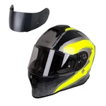 Moto přilba W-TEC Integra Graphic  Black-Green  L (59-60)