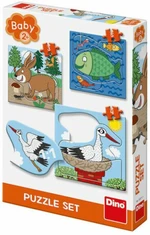 Baby puzzle set - Zvířátka: Kde žijí?