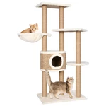 [EU Direct] vidaXL 170980 Cat Tree with Scratching Post 126cm Seagrass Pet Supplies Cat Puppy Home Bedpan