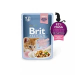 Brit Kapsička Prem Cat Delic Fillets In Gravy With Chicken For Kitten 85g