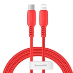 Kábel Baseus USB-C/Lightning, 18W, 1,2m (CATLDC-09) červený Pružný kabel vyrobený z termoplastického elastomeru a slitiny zinku. Vaše zařízení nejen n