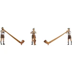 NOCH H0 Hráči Alphorn natrená, stojaci