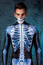 Skeleton Halloween Costume Men - Mens Halloween Skeleton Bodysuit - Badinka