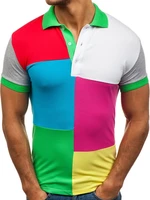 Tricou polo pentru bărbat verde Bolf 4037