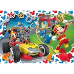 Clementoni Disney Puzzle Maxi Supercolor Mickey závodník 104 dílků