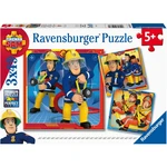 Ravensburger puzzle Požárník Sam zachraňuje 3 x 49 dílků