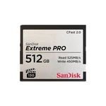 Pamäťová karta SanDisk Extreme Pro CFast 2.0 512 GB (525R/450W) (SDCFSP-512G-G46D) pamäťová karta • kapacita 512 GB • pre profesionálnych filmárov • r
