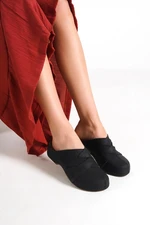 Capone Outfitters Mules - Black - Flat