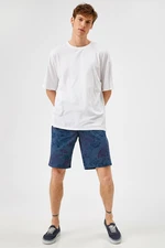 Koton Shorts - Blau - Normal Waist