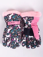Yoclub Kids's Children's Winter Ski Gloves REN-0248G-A150
