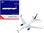 Boeing 767-300ER Commercial Aircraft "Delta Airlines" White with Blue and Red Tail 1/400 Diecast Model Airplane by GeminiJets