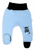 Baby Nellys Kojenecké polodupačky, modré - Zebra, vel. 86 (12-18m)
