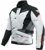 Dainese Tempest 3 D-Dry Glacier Gray/Black/Lava Red 64 Giacca in tessuto