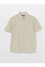 LC Waikiki Men's Regular Fit Short Sleeve Striped Shirt.