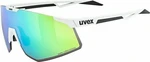 UVEX Pace Perform Small CV White Mat/Mirror Green Lunettes vélo