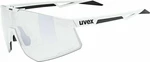 UVEX Pace Perform V White Mat/Variomatic Litemirror Silver Fahrradbrille