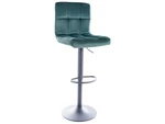 Barová stolička C105 VELVET Zelená,Barová stolička C105 VELVET Zelená