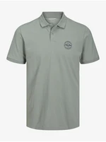 Green Mens Polo T-Shirt Jack & Jones Shark - Men