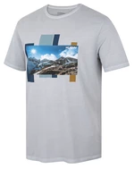 Husky Tee Skyline M L, light grey Pánské bavlněné triko