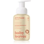 Attitude Baby Leaves Pear Nectar mycí pěna 2 v 1 pro děti 295 ml