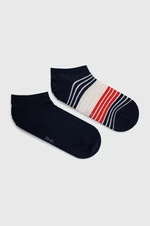 Ponožky Tommy Hilfiger 2-pak pánske, tmavomodrá farba