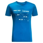 Men's T-Shirt Jack Wolfskin Pack & Go Travel T Blue Pacific