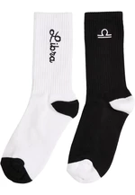 Zodiac 2-Pack Socks Black/White Pound