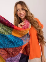 Dámský dlouhý šátek s barevnými vzory