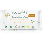 ECO by Naty Unscented 100 % Compostable Wipes vlhčené obrúsky pre deti 56 ks