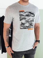 Grey men's T-shirt with Dstreet print