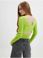 Light green sweater with a cutout on the back ONLY Emmy - Women's