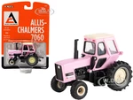 Allis-Chalmers 7060 Tractor Pink with Cream Top 1/64 Diecast Model by ERTL TOMY