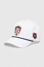 Bavlněná baseballová čepice American Needle American Golf Classic bílá barva, s aplikací