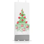 Flatyz Holiday Christmas Tree with Snow dekoratívna sviečka 6x15 cm