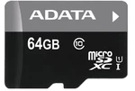 Paměťová karta ADATA 64GB MicroSDXC Class 10 Premier, 50MB/s s adaptérem