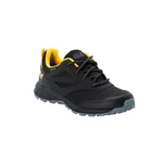 Jack Wolfskin Woodland Texapore Low K EU 36, black/burly yellow Dětské turistické boty