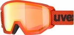 UVEX Athletic FM Fierce Red Mat/Mirror Orange Ski Brillen