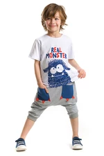 Denokids Chlapecké tričko Monster Pocket Capri Shorts Set