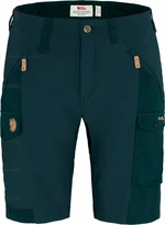 Fjällräven Nikka Shorts Curved W Dark Navy 42 Pantalones cortos para exteriores