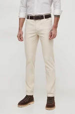 Nohavice Tommy Hilfiger pánske, šedá farba, rovné, MW0MW33908