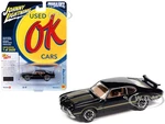 1972 Oldsmobile 442 W-30 Ebony Black with Gold Metallic Stripes Limited Edition to 2620 pieces Worldwide "OK Used Cars" 2023 Series 1/64 Diecast Mode