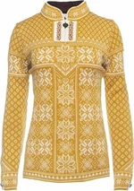 Dale of Norway Peace Womens Knit Sweater Mustard XL Saltador Camiseta de esquí / Sudadera con capucha