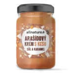 ALLNATURE Arašídový krém s kešu, solí a karamelem 920 g