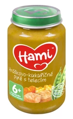 Hami Hráškovo-kukuřičné pyré s telecím 6m+ 200 g