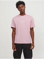 Men's Light Pink T-Shirt Jack & Jones Vesterbro - Men's