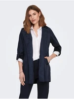 Dark blue women's coat in suede finish ONLY Joline - Women's