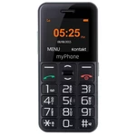 Mobilný telefón myPhone HALO EASY (TELMY10EASYBK) čierny tlačidlový telefón • 1,77" uhlopriečka • farebným displej • 128 × 160 px • predný fotoaparát 