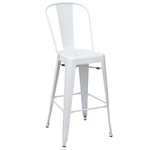 Barová židle HWC-A73 Bílá,Barová židle HWC-A73 Bílá